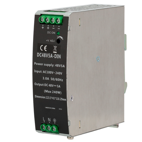Strømforsyning DIN 48V 5A/240W 2 udgange