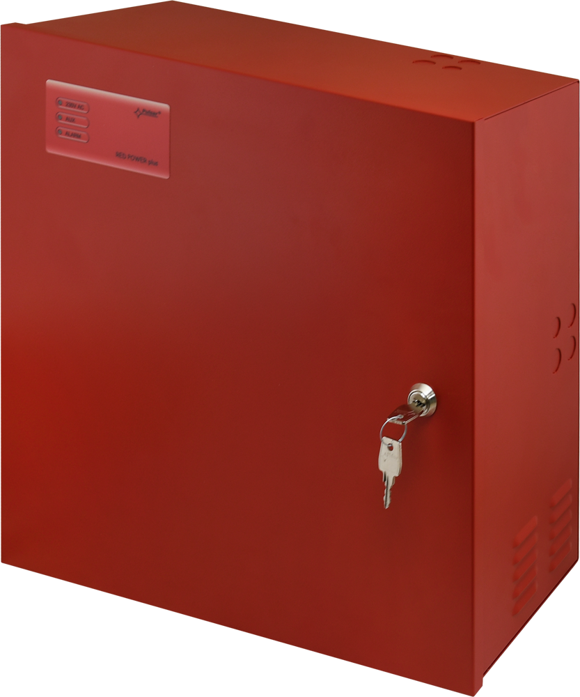 EN54 brandstrømforsyning 27,6V 10A, 2x40Ah