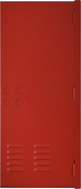 EN54 brandstrømforsyning 27,6V 5A, 2x40Ah, LCD