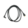 HDMI-kabel 1,8 m, sort, High Speed, vinklet 90° stik