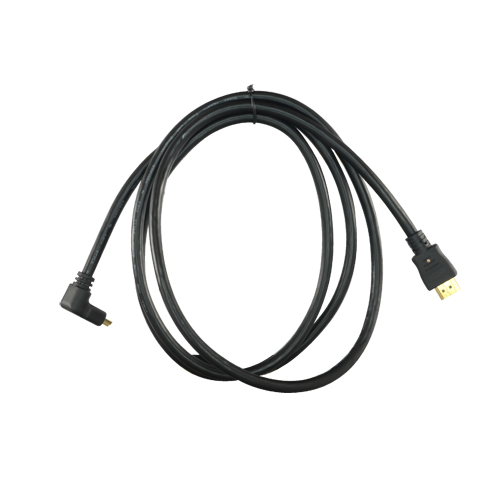 HDMI-kabel 1,8 m, sort, High Speed, vinklet 90° stik