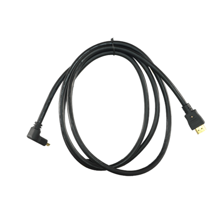 HDMI-kabel 1,8 m, sort, High Speed, vinklet 90° stik