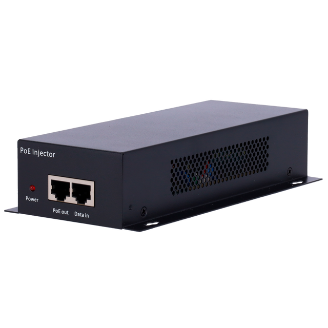 Dobbelt PoE-injector 10G 60W, PoE/PoE+ af/at