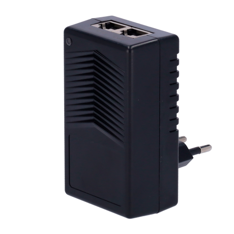 Passiv PoE-injector 15W, vægmonteret, RJ45 100 Mbps