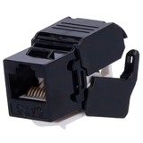 CAT6 Connectorstik, udgang, RJ45, Sort