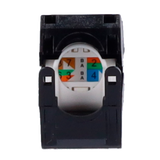 CAT6 Connectorstik, udgang, RJ45, Sort