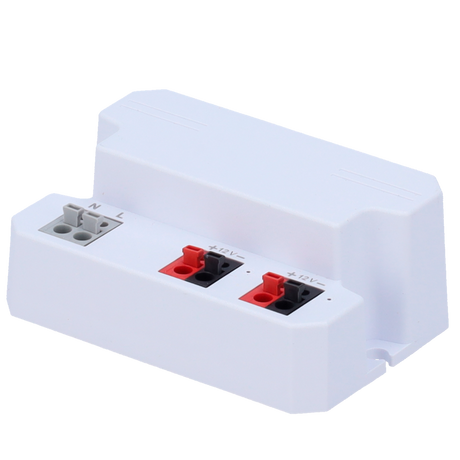 Strømforsyning 12V 2A/24W hvid 2 udgange