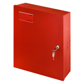 Strømforsyning EN54-4, 4,2A, til 2x12V/17Ah batterier