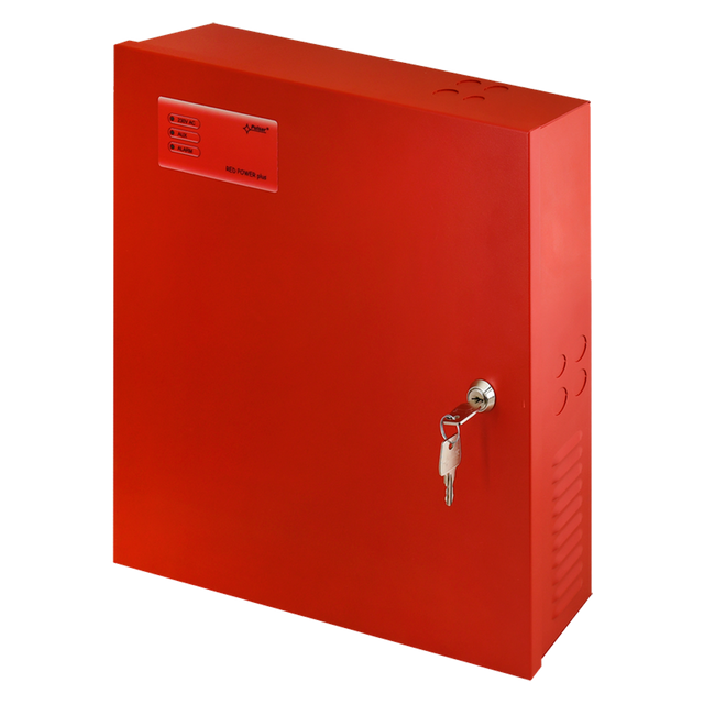 Strømforsyning EN54-4, 4,2A, til 2x12V/17Ah batterier