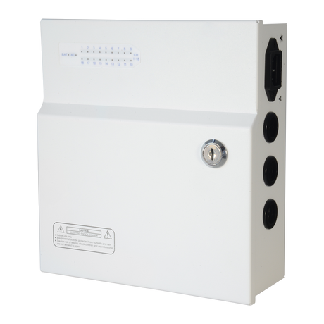 Strømfordelerboks 18 udgange 12V 250W UPS