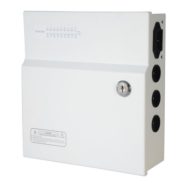 Strømfordelerboks 18 udgange 12V 250W UPS