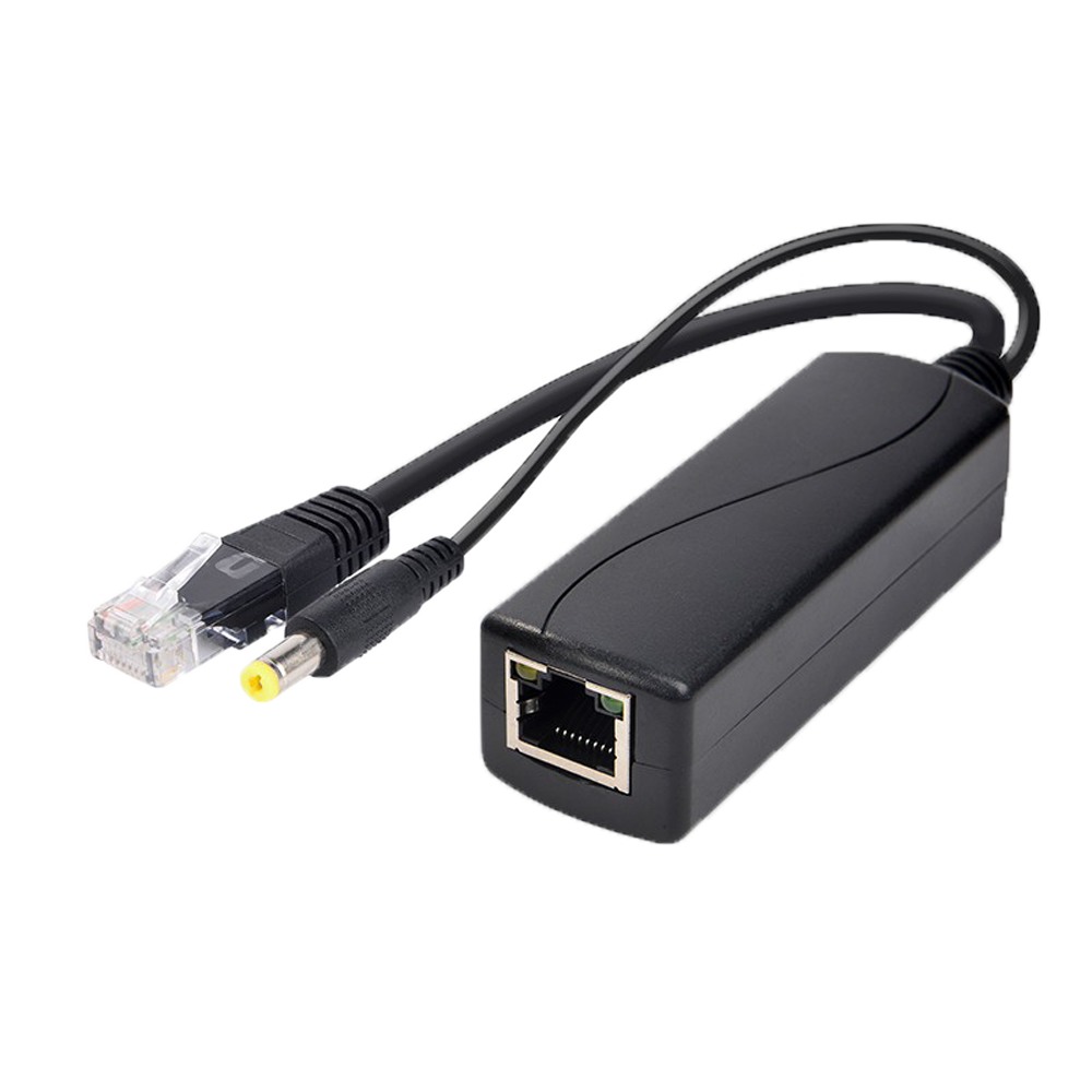 PoE-splitter 30W, DC 12V/2A, Gigabit