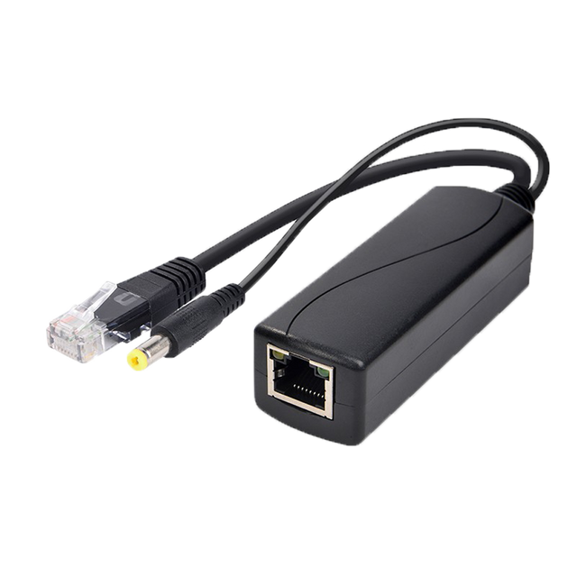 PoE-splitter 30W, DC 12V/2A, Gigabit