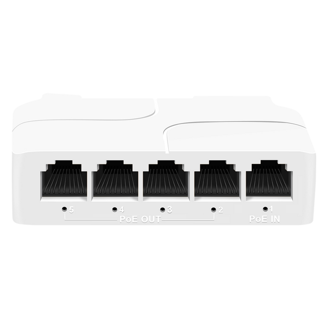 PoE-extender DIN, 4 port 100Mbps, af/at/bt