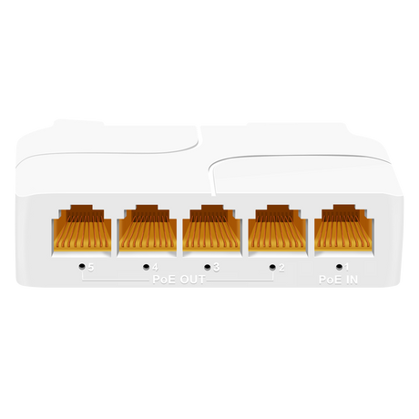 PoE-extender DIN, 4 port Gigabit, af/at/bt