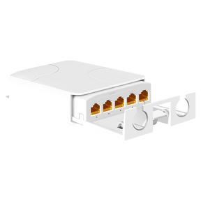 Udendørs PoE-extender, 4 port Gigabit, af/at/bt