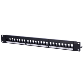 Blankt patchpanel 24 port UTP/RJ45, 1U