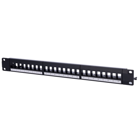Blankt patchpanel 24 port UTP/RJ45, 1U
