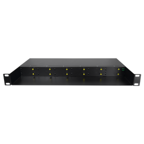 Metalchassis 1U til 12 mediekonvertere, 19"