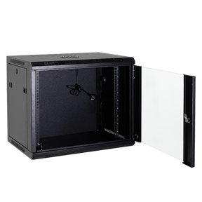Vægrackskab 4U 19" 60 kg med ventilator og strømskinne