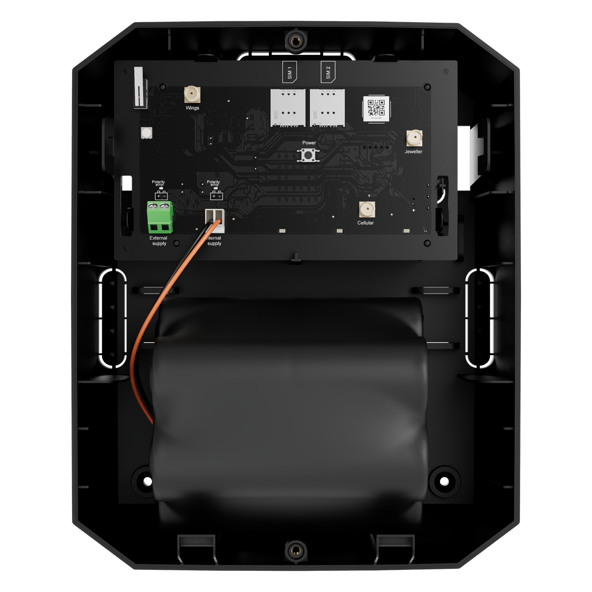 Ajax Internt Batteri NB til Hub BP (7,2V/95Ah), non-rechargeable batteries, op til 17 måneders strøm, <1% afladning / år på hylden