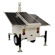 Safire Solcelletrailer til CCTV, 3x120W, 2560Wh LiFePO4, 6m mast