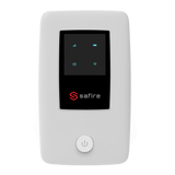 Safire 4G router, 10/100 Mbps, WiFi b/g/n, 3,7V 2600mAh batteri (op til 8 timer) 1 x LAN, USB-C