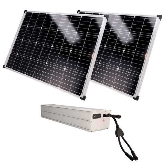 Safire Solcelleanlæg 2x150W, LiFePO4 1920Wh 24V