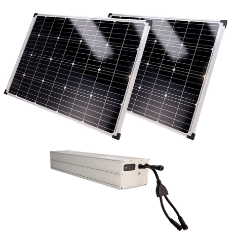 Safire Solcelleanlæg 2x200W, LiFePO4 2560Wh 24V
