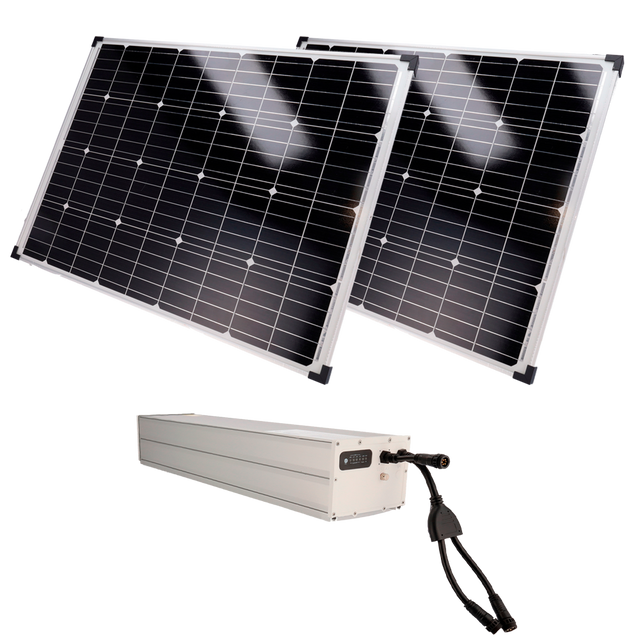 Safire Solcelleanlæg 2x200W, LiFePO4 2560Wh 24V