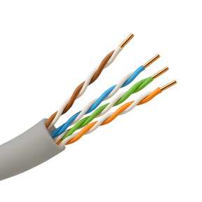 Safire UTP-kabel Cat5E 100m, CCA, halogenfri, Grå