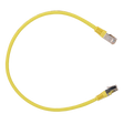 Safire SFTP Patchkabel Cat6A 0,3 m, Gul, halogenfri