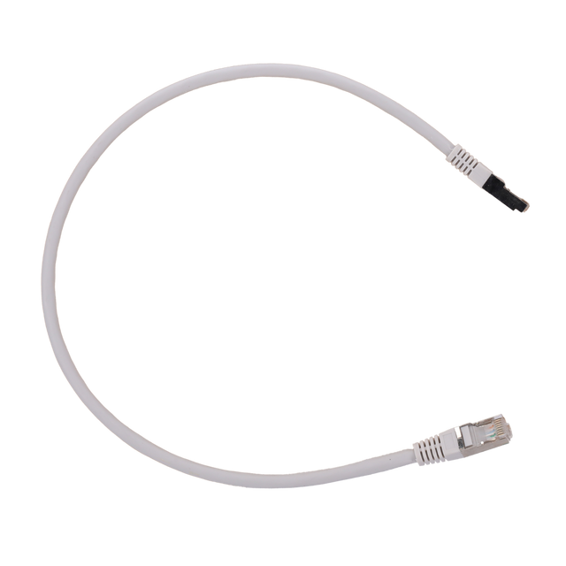Safire SFTP Patchkabel Cat6A 0,5 m, Hvid, halogenfri