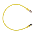 Safire SFTP Patchkabel Cat6A 0,5 m, Gul, halogenfri