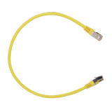 Safire SFTP Patchkabel Cat6A 0,5 m, Gul, halogenfri