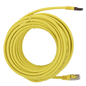 Safire SFTP Patchkabel Cat6A 10 m, Gul, halogenfri
