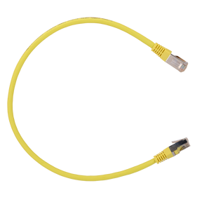 Safire SFTP Patchkabel Cat6A 1 m, Gul, halogenfri