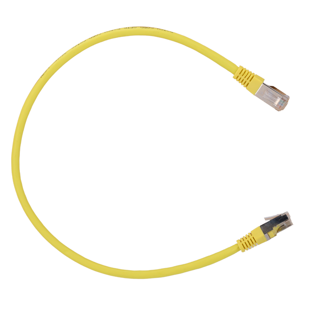 Safire SFTP Patchkabel Cat6A 1 m, Gul, halogenfri