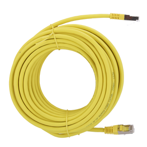 Safire SFTP Patchkabel Cat6A 2 m, Gul, halogenfri