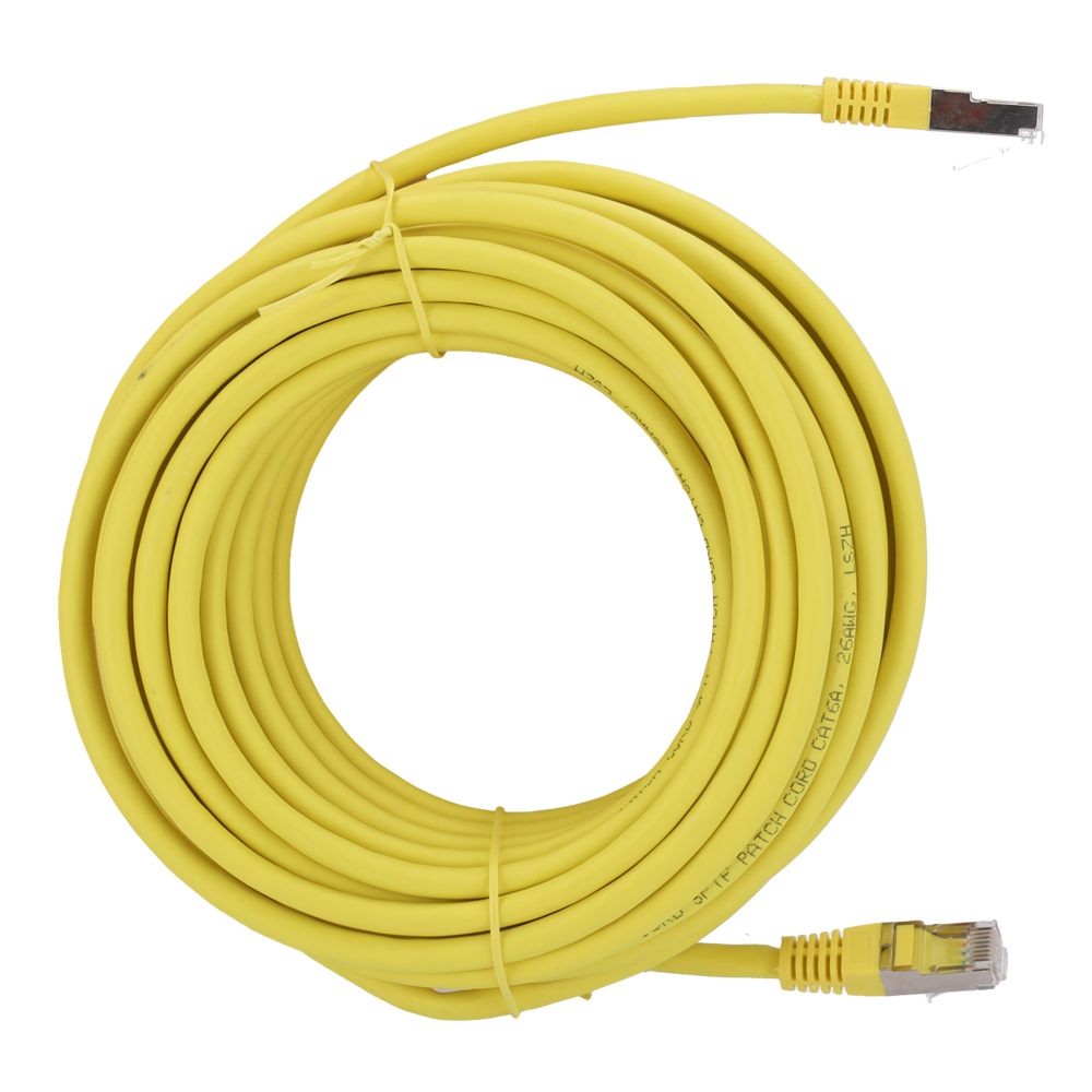 Safire SFTP Patchkabel Cat6A 5 m, Gul, halogenfri