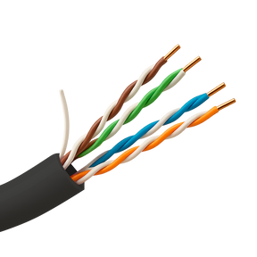 Safire UTP-kabel Cat5E 100m, udendørs, Sort