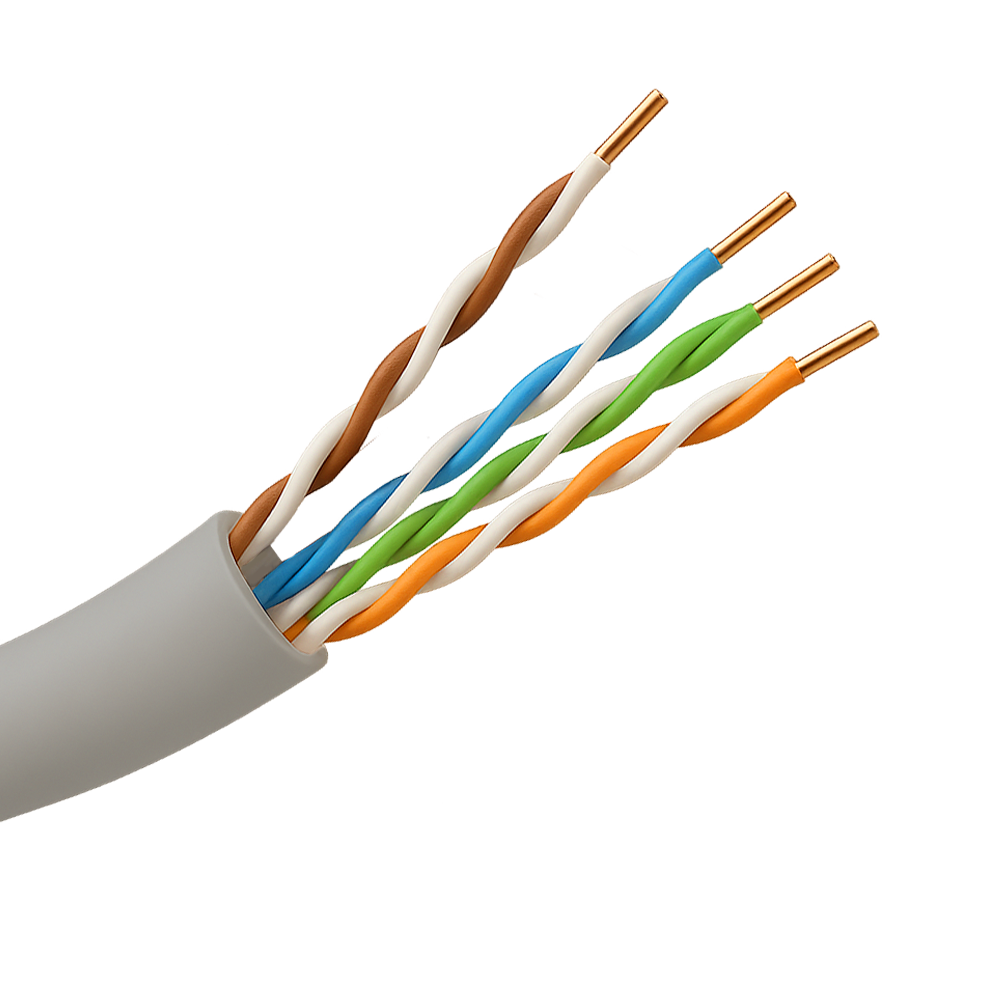 Safire UTP-kabel Cat5E 305m, halogenfri Dca, Grå