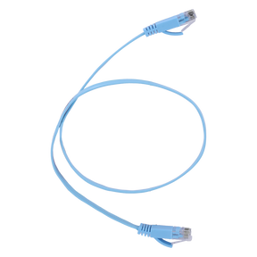 UTP-kabel fladt Cat6 RJ45 0,5 m, blå (Safire)