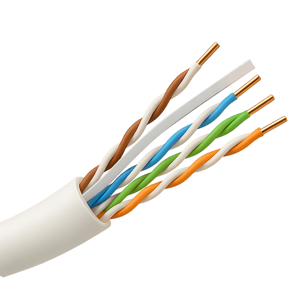 Safire UTP-kabel Cat6 1000m, halogenfri Dca, Grå