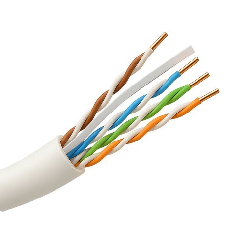 Safire UTP-kabel Cat6 1000m, halogenfri Dca, Grå