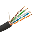 Safire UTP-kabel Cat6 305m, OFC-kobber, udendørs, Sort