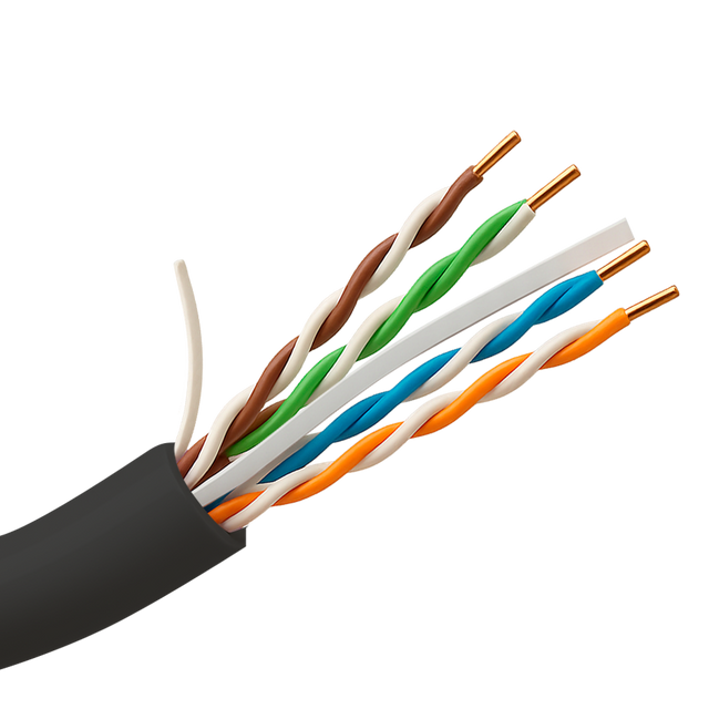 Safire UTP-kabel Cat6 305m, OFC-kobber, udendørs, Sort