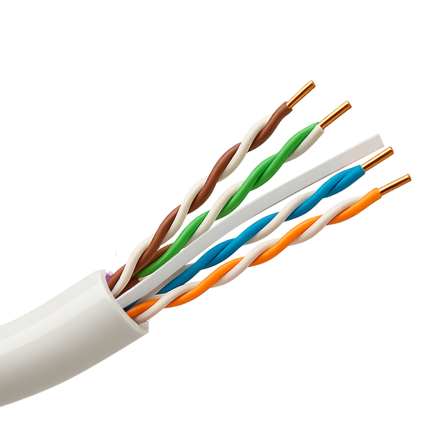 Safire UTP-kabel Cat6 305m, OFC-kobber, udendørs, Hvid