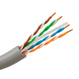 Safire UTP-kabel Cat6 305m, OFC-kobber, PVC Eca, Hvid/grå