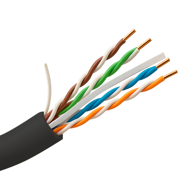 Safire UTP-kabel Cat6 305m, CCA, udendørs, Sort